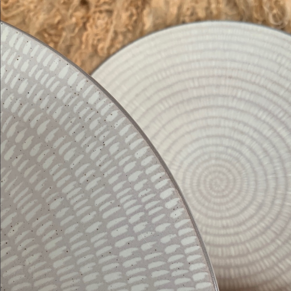 Philippe Deshoulieres Textured Gray Dinner Plates